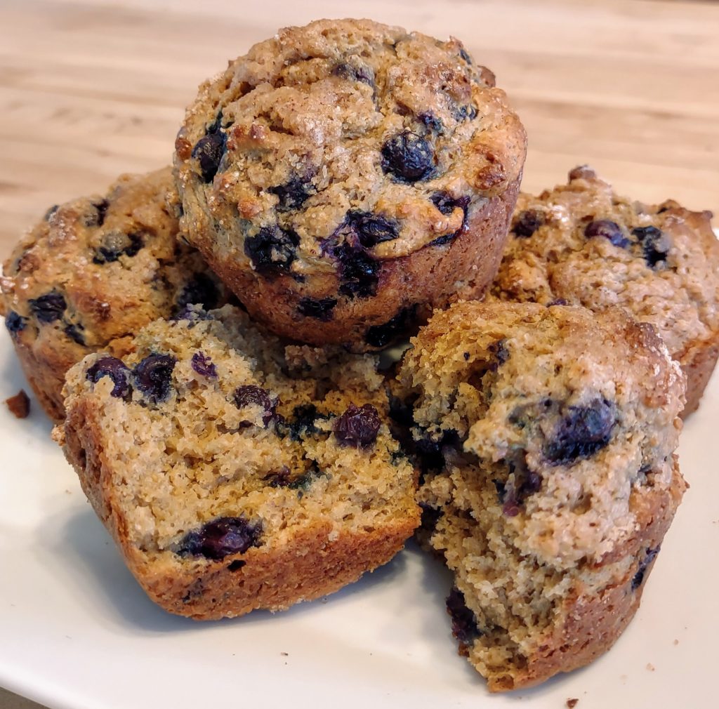 Girls just wanna have fun baking Willard House Rules blueberry muffins 